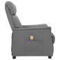 vidaXL Massagesessel Grau Kunstleder vidaXL Massagesessel Grau Kunstleder