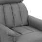 vidaXL Massagesessel Grau Kunstleder vidaXL Massagesessel Grau Kunstleder
