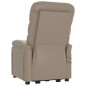 vidaXL Massagesessel mit Aufstehhilfe Cappuccino-Braun Kunstleder vidaXL Massagesessel mit Aufstehhilfe Cappuccino-Braun Kunstleder