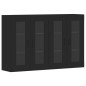 vidaXL Wandschränke 2 Stk. Schwarz Holzwerkstoff vidaXL Wandschränke 2 Stk. Schwarz Holzwerkstoff