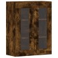 vidaXL Wandschränke 2 Stk. Räuchereiche Holzwerkstoff vidaXL Wandschränke 2 Stk. Räuchereiche Holzwerkstoff