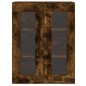 vidaXL Wandschränke 2 Stk. Räuchereiche Holzwerkstoff vidaXL Wandschränke 2 Stk. Räuchereiche Holzwerkstoff