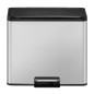 EKO Tretmülleimer Essential 2x15 L Mattsilber