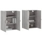 vidaXL Wandschränke 2 Stk. Grau Sonoma Holzwerkstoff vidaXL Wandschränke 2 Stk. Grau Sonoma Holzwerkstoff
