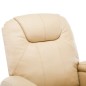 vidaXL Massage-Schaukelsessel Creme Kunstleder vidaXL Massage-Schaukelsessel Creme Kunstleder