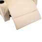 vidaXL Massage-Schaukelsessel Creme Kunstleder vidaXL Massage-Schaukelsessel Creme Kunstleder