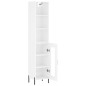 vidaXL Highboard Hochglanz-Weiß 34,5x34x180 cm Holzwerkstoff vidaXL Highboard Hochglanz-Weiß 34,5x34x180 cm Holzwerkstoff
