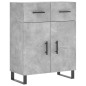 Highboard Betongrau 69,5x34x180 cm Holzwerkstoff Highboard Betongrau 69,5x34x180 cm Holzwerkstoff