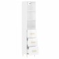 vidaXL Highboard Hochglanz-Weiß 34,5x34x180 cm Holzwerkstoff vidaXL Highboard Hochglanz-Weiß 34,5x34x180 cm Holzwerkstoff