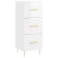 vidaXL Highboard Hochglanz-Weiß 34,5x34x180 cm Holzwerkstoff vidaXL Highboard Hochglanz-Weiß 34,5x34x180 cm Holzwerkstoff