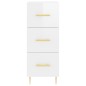 vidaXL Highboard Hochglanz-Weiß 34,5x34x180 cm Holzwerkstoff vidaXL Highboard Hochglanz-Weiß 34,5x34x180 cm Holzwerkstoff