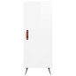 vidaXL Highboard Hochglanz-Weiß 34,5x34x180 cm Holzwerkstoff vidaXL Highboard Hochglanz-Weiß 34,5x34x180 cm Holzwerkstoff