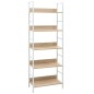 vidaXL Bücherregal 5 Regalböden Eiche 60x27,6x158,5 cm Holzwerkstoff vidaXL Bücherregal 5 Regalböden Eiche 60x27,6x158,5 cm Holzwerkstoff