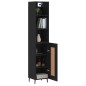 vidaXL Highboard Schwarz 34,5x34x180 cm Holzwerkstoff vidaXL Highboard Schwarz 34,5x34x180 cm Holzwerkstoff