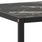 vidaXL Couchtisch Schwarz mit Schwarzem Glas in Marmor-Optik 100x50x35 vidaXL Couchtisch Schwarz mit Schwarzem Glas in Marmor-Optik 100x50x35