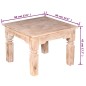 vidaXL Couchtisch Akazienholz 60 x 60 x 45 cm