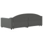 vidaXL Tagesbett Ausziehbar Dunkelgrau 90x200 cm Stoff vidaXL Tagesbett Ausziehbar Dunkelgrau 90x200 cm Stoff