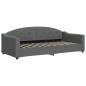 vidaXL Tagesbett Ausziehbar Dunkelgrau 90x200 cm Stoff vidaXL Tagesbett Ausziehbar Dunkelgrau 90x200 cm Stoff