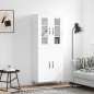 vidaXL Highboard Weiß 69,5x34x180 cm Holzwerkstoff vidaXL Highboard Weiß 69,5x34x180 cm Holzwerkstoff