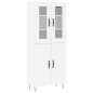 vidaXL Highboard Weiß 69,5x34x180 cm Holzwerkstoff vidaXL Highboard Weiß 69,5x34x180 cm Holzwerkstoff