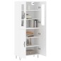 vidaXL Highboard Weiß 69,5x34x180 cm Holzwerkstoff vidaXL Highboard Weiß 69,5x34x180 cm Holzwerkstoff