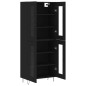 vidaXL Highboard Schwarz 69,5x34x180 cm Holzwerkstoff vidaXL Highboard Schwarz 69,5x34x180 cm Holzwerkstoff