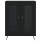 vidaXL Highboard Schwarz 69,5x34x180 cm Holzwerkstoff vidaXL Highboard Schwarz 69,5x34x180 cm Holzwerkstoff