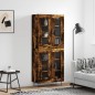 vidaXL Highboard Räuchereiche 69,5x34x180 cm Holzwerkstoff vidaXL Highboard Räuchereiche 69,5x34x180 cm Holzwerkstoff