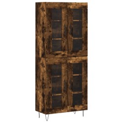 vidaXL Highboard Räuchereiche 69,5x34x180 cm Holzwerkstoff