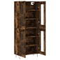 vidaXL Highboard Räuchereiche 69,5x34x180 cm Holzwerkstoff vidaXL Highboard Räuchereiche 69,5x34x180 cm Holzwerkstoff