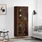 vidaXL Highboard Braun Eichen-Optik 69,5x34x180 cm Holzwerkstoff vidaXL Highboard Braun Eichen-Optik 69,5x34x180 cm Holzwerkstoff