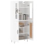 vidaXL Highboard Hochglanz-Weiß 69,5x34x180 cm Holzwerkstoff vidaXL Highboard Hochglanz-Weiß 69,5x34x180 cm Holzwerkstoff