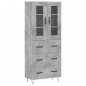 vidaXL Highboard Betongrau 69,5x34x180 cm Holzwerkstoff vidaXL Highboard Betongrau 69,5x34x180 cm Holzwerkstoff
