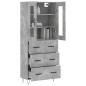vidaXL Highboard Betongrau 69,5x34x180 cm Holzwerkstoff vidaXL Highboard Betongrau 69,5x34x180 cm Holzwerkstoff