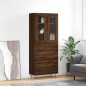 vidaXL Highboard Braun Eichen-Optik 69,5x34x180 cm Holzwerkstoff vidaXL Highboard Braun Eichen-Optik 69,5x34x180 cm Holzwerkstoff