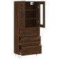 vidaXL Highboard Braun Eichen-Optik 69,5x34x180 cm Holzwerkstoff vidaXL Highboard Braun Eichen-Optik 69,5x34x180 cm Holzwerkstoff