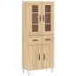 vidaXL Highboard Sonoma-Eiche 69,5x34x180 cm Holzwerkstoff vidaXL Highboard Sonoma-Eiche 69,5x34x180 cm Holzwerkstoff
