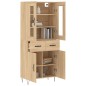 vidaXL Highboard Sonoma-Eiche 69,5x34x180 cm Holzwerkstoff vidaXL Highboard Sonoma-Eiche 69,5x34x180 cm Holzwerkstoff