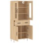 vidaXL Highboard Sonoma-Eiche 69,5x34x180 cm Holzwerkstoff vidaXL Highboard Sonoma-Eiche 69,5x34x180 cm Holzwerkstoff