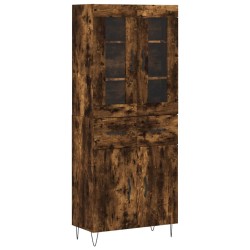 vidaXL Highboard Räuchereiche 69,5x34x180 cm Holzwerkstoff