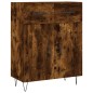 vidaXL Highboard Räuchereiche 69,5x34x180 cm Holzwerkstoff vidaXL Highboard Räuchereiche 69,5x34x180 cm Holzwerkstoff