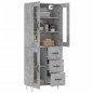 vidaXL Highboard Betongrau 69,5x34x180 cm Holzwerkstoff vidaXL Highboard Betongrau 69,5x34x180 cm Holzwerkstoff