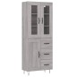 vidaXL Highboard Grau Sonoma 69,5x34x180 cm Holzwerkstoff vidaXL Highboard Grau Sonoma 69,5x34x180 cm Holzwerkstoff