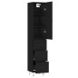 vidaXL Highboard Schwarz 34,5x34x180 cm Holzwerkstoff vidaXL Highboard Schwarz 34,5x34x180 cm Holzwerkstoff