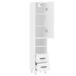 vidaXL Highboard Weiß 34,5x34x180 cm Holzwerkstoff vidaXL Highboard Weiß 34,5x34x180 cm Holzwerkstoff