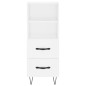 vidaXL Highboard Weiß 34,5x34x180 cm Holzwerkstoff vidaXL Highboard Weiß 34,5x34x180 cm Holzwerkstoff