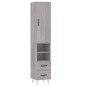 vidaXL Highboard Grau Sonoma 34,5x34x180 cm Holzwerkstoff vidaXL Highboard Grau Sonoma 34,5x34x180 cm Holzwerkstoff