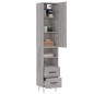 vidaXL Highboard Grau Sonoma 34,5x34x180 cm Holzwerkstoff vidaXL Highboard Grau Sonoma 34,5x34x180 cm Holzwerkstoff