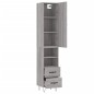 vidaXL Highboard Grau Sonoma 34,5x34x180 cm Holzwerkstoff vidaXL Highboard Grau Sonoma 34,5x34x180 cm Holzwerkstoff