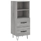 vidaXL Highboard Grau Sonoma 34,5x34x180 cm Holzwerkstoff vidaXL Highboard Grau Sonoma 34,5x34x180 cm Holzwerkstoff